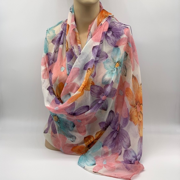 Floral Scarf - Picture 1 of 7